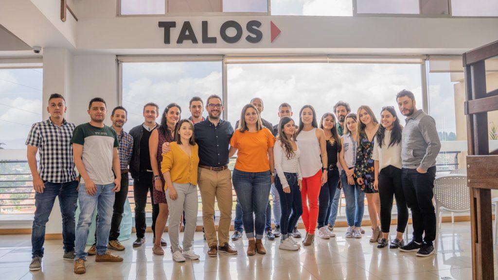 The Team at the Talos Digital office in Rionegro, Colombia.