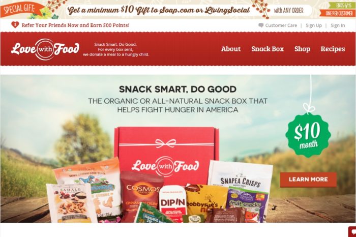 Love With Food gets a little love from investors and $1.4M