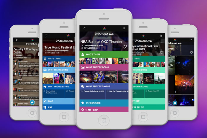 Leveraging its social sharing technology, Moment.me enables live event organizers to create custom, one-off mobile sites