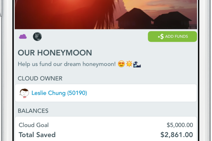 New Money Clouds app introduces social savings, changing the way we save, share, and spend